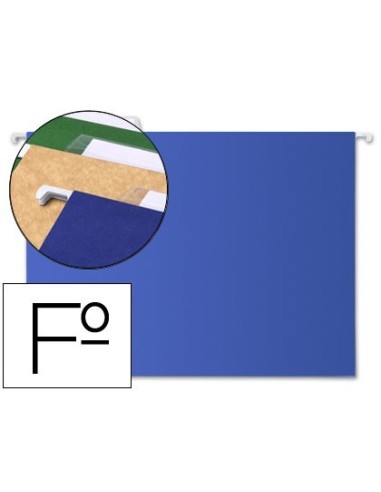 CARPETA COLGANTE LIDERPAPEL FOLIO AZUL