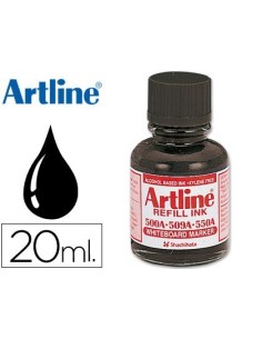 TINTA ARTLINE NEGRO PARA ROTULADOR PIZARRA BLANCA 500-A FRASCO DE 20 ML