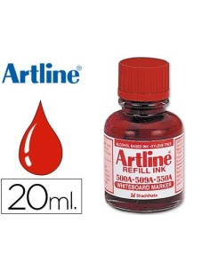 TINTA ARTLINE ROJO PARA ROTULADOR PIZARRA BLANCA 500-A FRASCO DE 20 ML