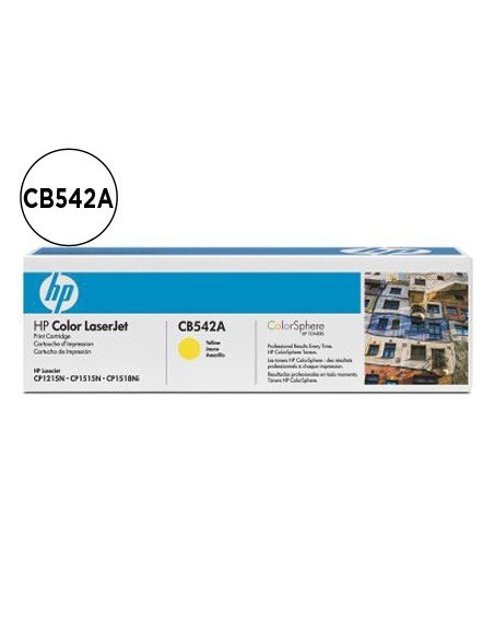 TONER HP CB542A COLOR LASERJET CP-1215/CP-1515/CP-1518 AMARILO WITH COLORSPHERE -1.400PAG-