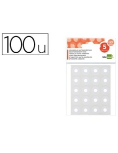 ARANDELAS AUTOADHESIVAS BLANCAS LIDERPAPEL SOBRE DE 100 UNIDADES