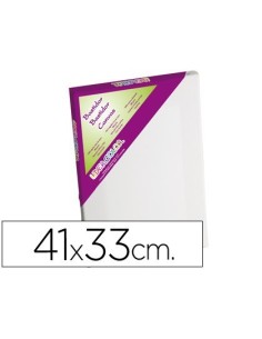 BASTIDOR LIDERCOLOR 6F LIENZO GRAPADO LATERAL ALGODON 100% MARCO PAWLONIA 1,8X3,8 CM BORDES MADERA 41X33 CM