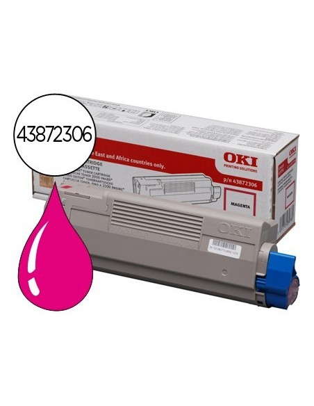 TONER OKI C5650/5750 MAGENTA 2000 PAG TYPE C12