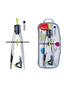 COMPAS MAPED 291010 CON BIGOTERA ABRAZADERA Y ESTUCHE DE MINAS