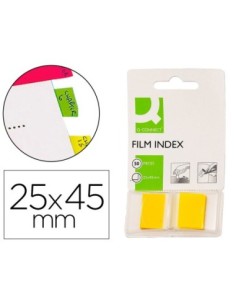 BANDERITAS SEPARADORAS Q-CONNECT AMARILLAS DISPENSADOR DE 50 UNIDADES