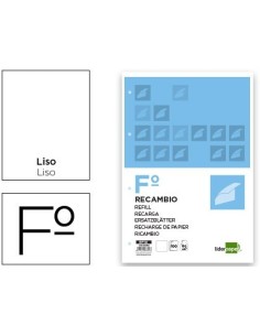 RECAMBIO LIDERPAPEL A4 100 HOJAS 60G/M2 LISO SIN MARGEN 4 TALADROS