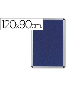 TABLERO DE ANUNCIOS Q-CONNECT MURAL GRANDE FIELTRO AZUL 120X90 CM