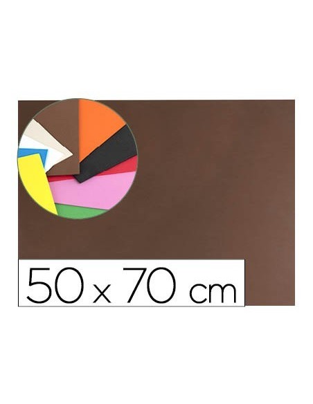 GOMA EVA LIDERPAPEL 50X70CM 60G/M2 ESPESOR 1.5MM MARRON