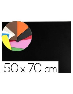 GOMA EVA LIDERPAPEL 50X70CM 60G/M2 ESPESOR 1.5MM NEGRO