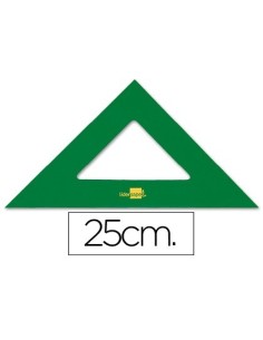 ESCUADRA LIDERPAPEL 25 CM ACRILICO VERDE