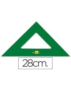 ESCUADRA LIDERPAPEL 28 CM ACRILICO VERDE