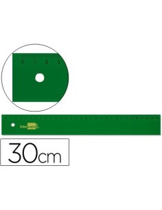 REGLA LIDERPAPEL 30 CM ACRILICO VERDE