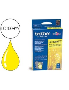 INK-JET BROTHER LC-1100Y AMARILLO ALTA CAPACIDAD 750 PAG