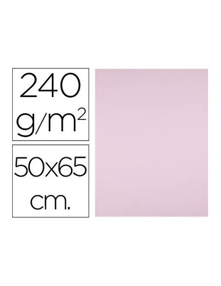 CARTULINA LIDERPAPEL 50X65 CM 240G/M2 ROSA