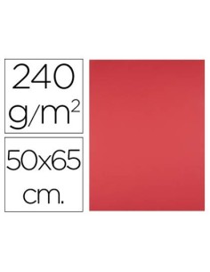CARTULINA LIDERPAPEL 50X65 CM 240G/M2 ROJO