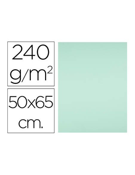 CARTULINA LIDERPAPEL 50X65 CM 240G/M2 VERDE
