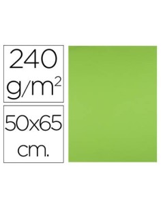 CARTULINA LIDERPAPEL 50X65 CM 240G/M2 VERDE HIERBA