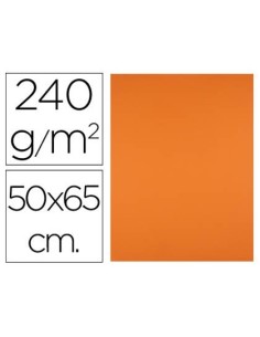 CARTULINA LIDERPAPEL 50X65 CM 240G/M2 NARANJA