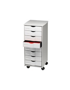 MUEBLE AUXILIAR FAST-PAPERFLOW PARA OFICINA 8 CAJONES EN COLOR GRIS 5X825X382 71,5X31,6X34,3 CM