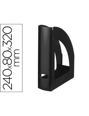 REVISTERO PLASTICO Q-CONNECT NEGRO OPACO