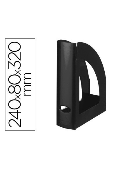 REVISTERO PLASTICO Q-CONNECT NEGRO OPACO