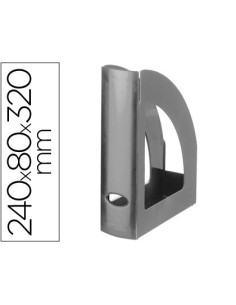 REVISTERO PLASTICO Q-CONNECT GRIS OPACO