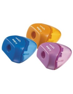 SACAPUNTAS MAPED PLASTICO ERGONOMICO IGLU 1 USO COLORES SURTIDOS