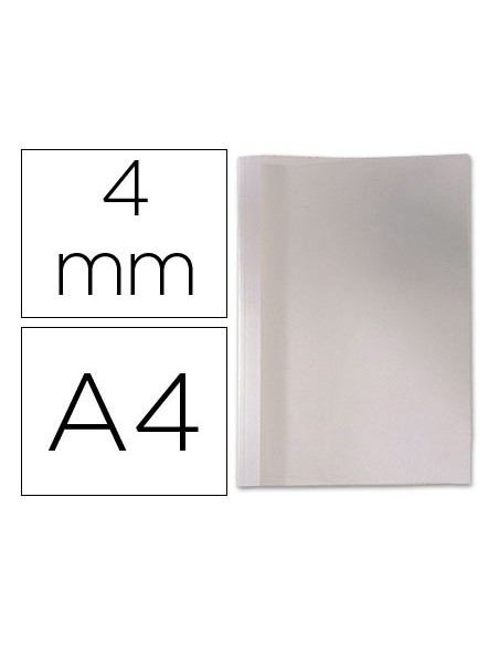 TAPA DE ENCUADERNACION TERMICA DE PVC Y CARTULINA LOMO DE 4MMCAJA DE 100 UNIDADES