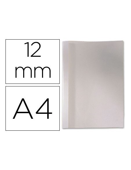 TAPA DE ENCUADERNACION TERMICA DE PVC Y CARTULINA LOMO DE 12 MM CAJA DE 100 UNIDADES