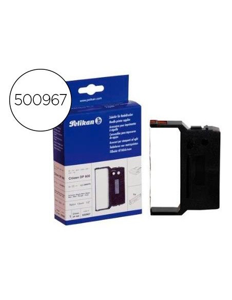 CINTA IMPRESORA PELIKAN PARA CITIZEN DP 600 NEGRO/ROJO