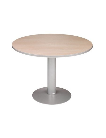 MESA REUNION REDONDA MEETING 3006AT01 ESTRUCTURA ALUMINIO TABLERO HAYA 120 CM DIAMETRO