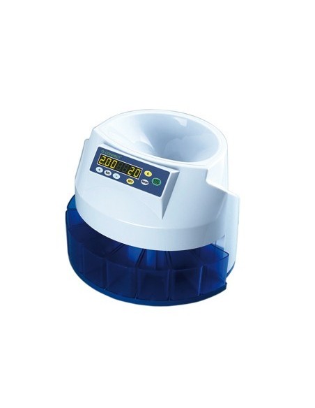 CONTADOR Y CLASIFICADOR DE MON EDAS Q-CONNECT SUMA RESTA Y TOTALIZA 216 MONEDAS/MINUTO