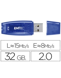 MEMORIA USB EMTEC FLASH C410 32 GB 2.0 AZUL