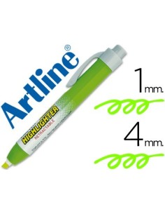 ROTULADOR ARTLINE CLIX FLUORESCENTE EK-63 VERDE PUNTA BISELADA 4.00 MM