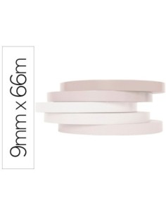 CINTA ADHESIVA Q-CONNECT 66M X 9MM BLANCA PARA CERRAR BOLSAS