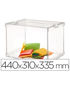 URNA ELECTORAL PLEGABLE CON PRECINTOS DE SEGURIDAD 440X310X315MM
