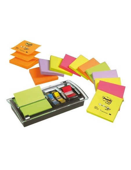 BLOC DE NOTAS ADHESIVAS QUITA Y PON POST-IT DISPENSADOR DE INDEX