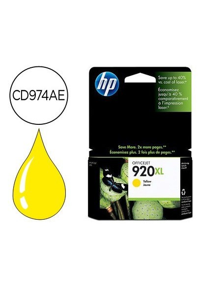 INK-JET HP 920XL AMARILLO 700PAG OFFICEJET/920/6500