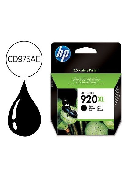 INK-JET HP 920XL NEGRO 1200PAG OFFICEJET/920/6500