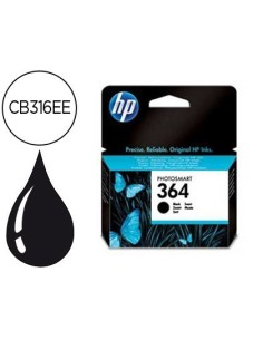 INK-JET HP 364 NEGRO PHOTOSMART PREMIUM - C309A / SERIES C5300 / C6300 / B8500 / D5400 -250PAG