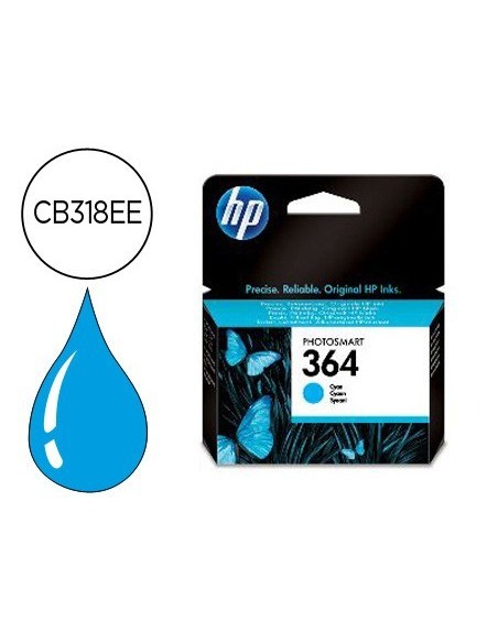 INK-JET HP 364 CIAN PHOTOSMART PREMIUM - C309A / SERIES C5300 / C6300 / B8500 / D5400 -300PAG