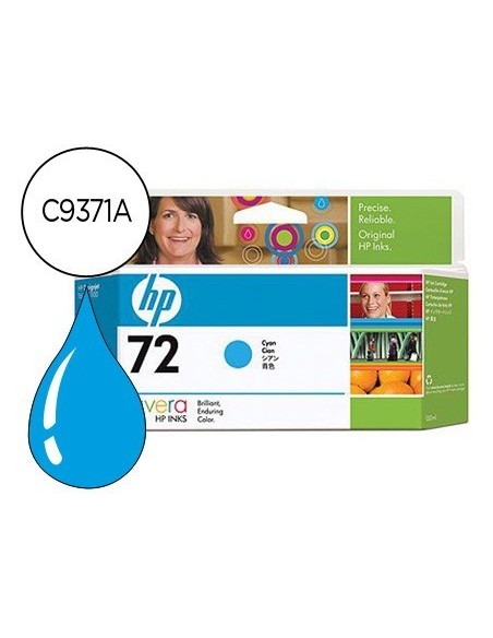 INK-JET HP 72 CIAN DESIGNJET T610/1100 -130ML-