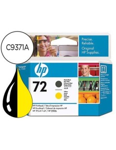 INK-JET HP 72 CABEZAL NEGRO MATE Y AMARILLO DESIGNJET T610/1100