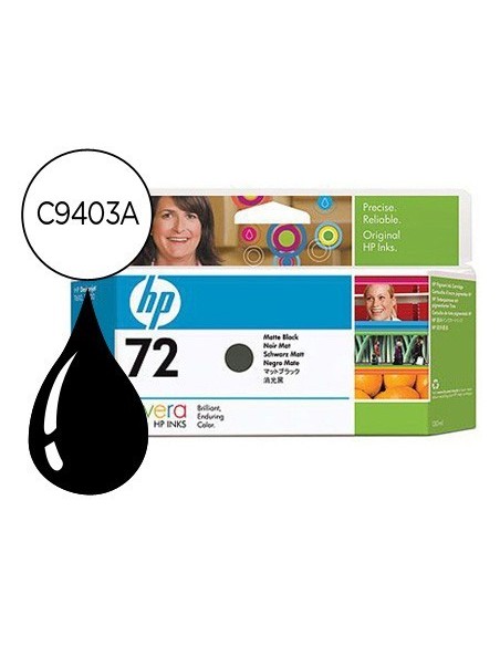 INK-JET HP 72 NEGRO MATE DESIGNJET T610/1100 -130ML-