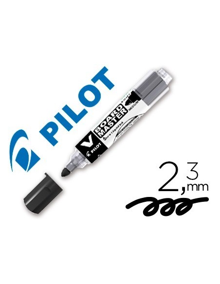 ROTULADOR PILOT V BOARD MASTER PARA PIZARRA BLANCA NEGRO TINTA LIQUIDA TRAZO 2,3MM