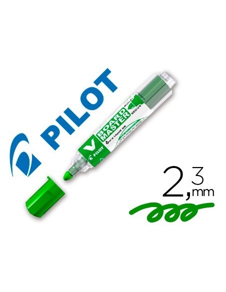 ROTULADOR PILOT V BOARD MASTER PARA PIZARRA BLANCA VERDE TINTA LIQUIDA TRAZO 2,3MM
