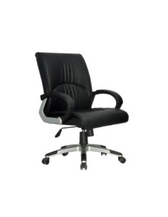 SILLA DIRECCION Q-CONNECT RESPALDO MEDIO REGULABLE EN ALTURA ALTO 900+85MM ANCHO 500MM PROFUNDIDAD 510MM COLOR