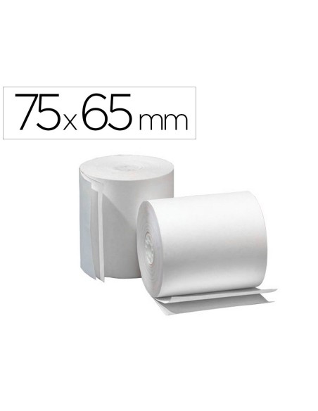 ROLLO SUMADORA Q-CONNECT ELECTRO 75 MM ANCHO X 65 MM DIAMETRO COPIATIVO CON 2 HOJASSIN BISFENOL A