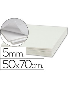 CARTON PLUMA LIDERPAPEL ADHESIVO 1 CARA 50X70 CM ESPESOR 5 MM