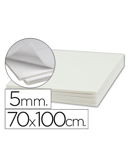 CARTON PLUMA LIDERPAPEL ADHESIVO 1 CARA 70X100 CM ESPESOR 5 MM